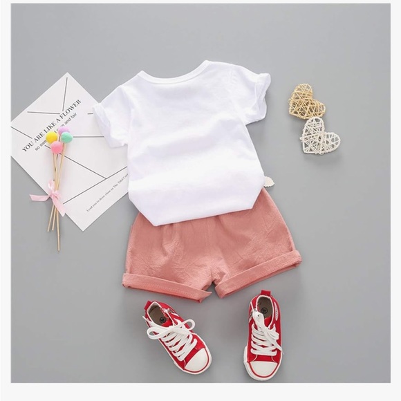 Baby Girl Watermelon summer shorts set 🍉 - Picture 3 of 6